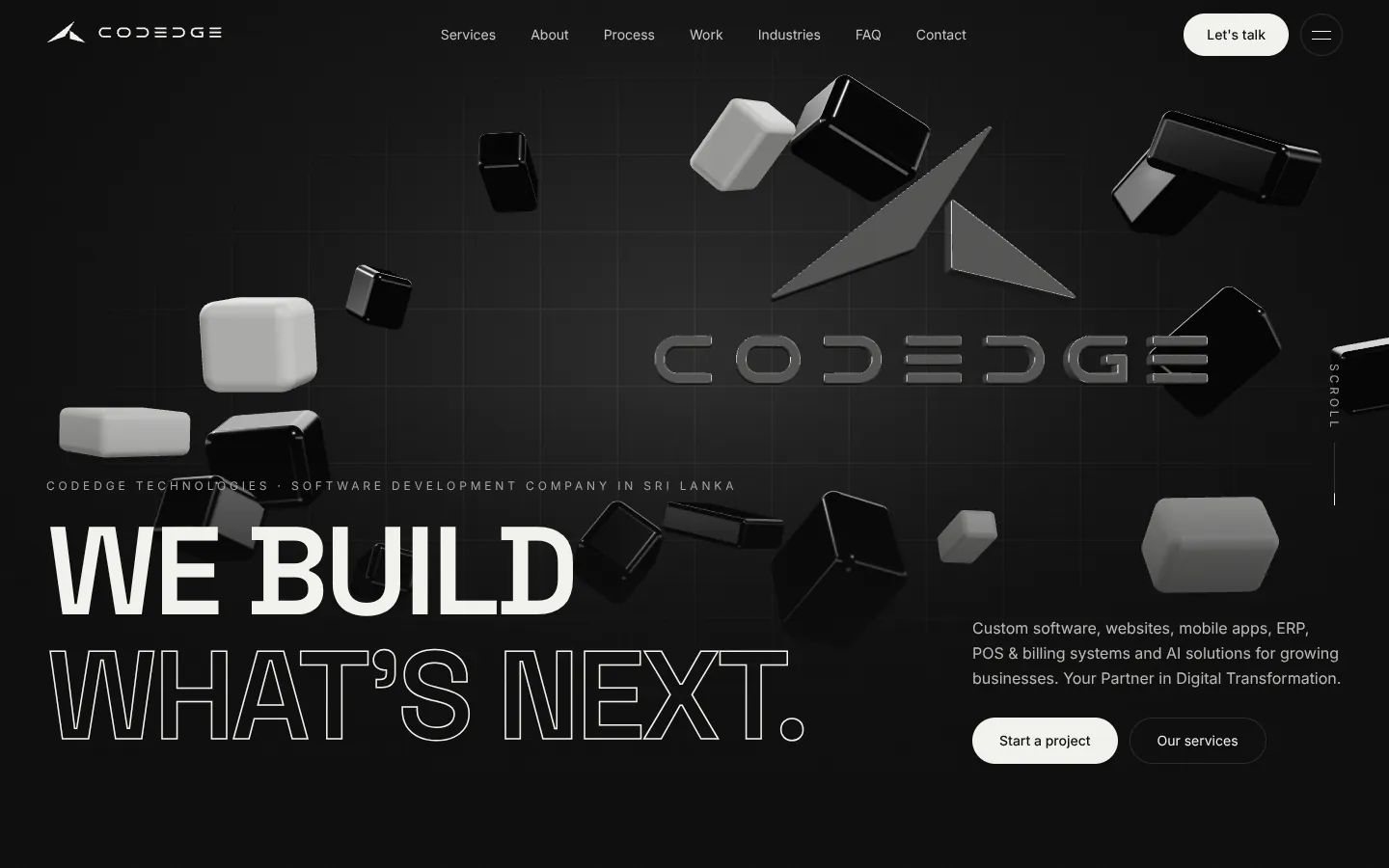 3D Company Website – project by Thakshila Prasanna